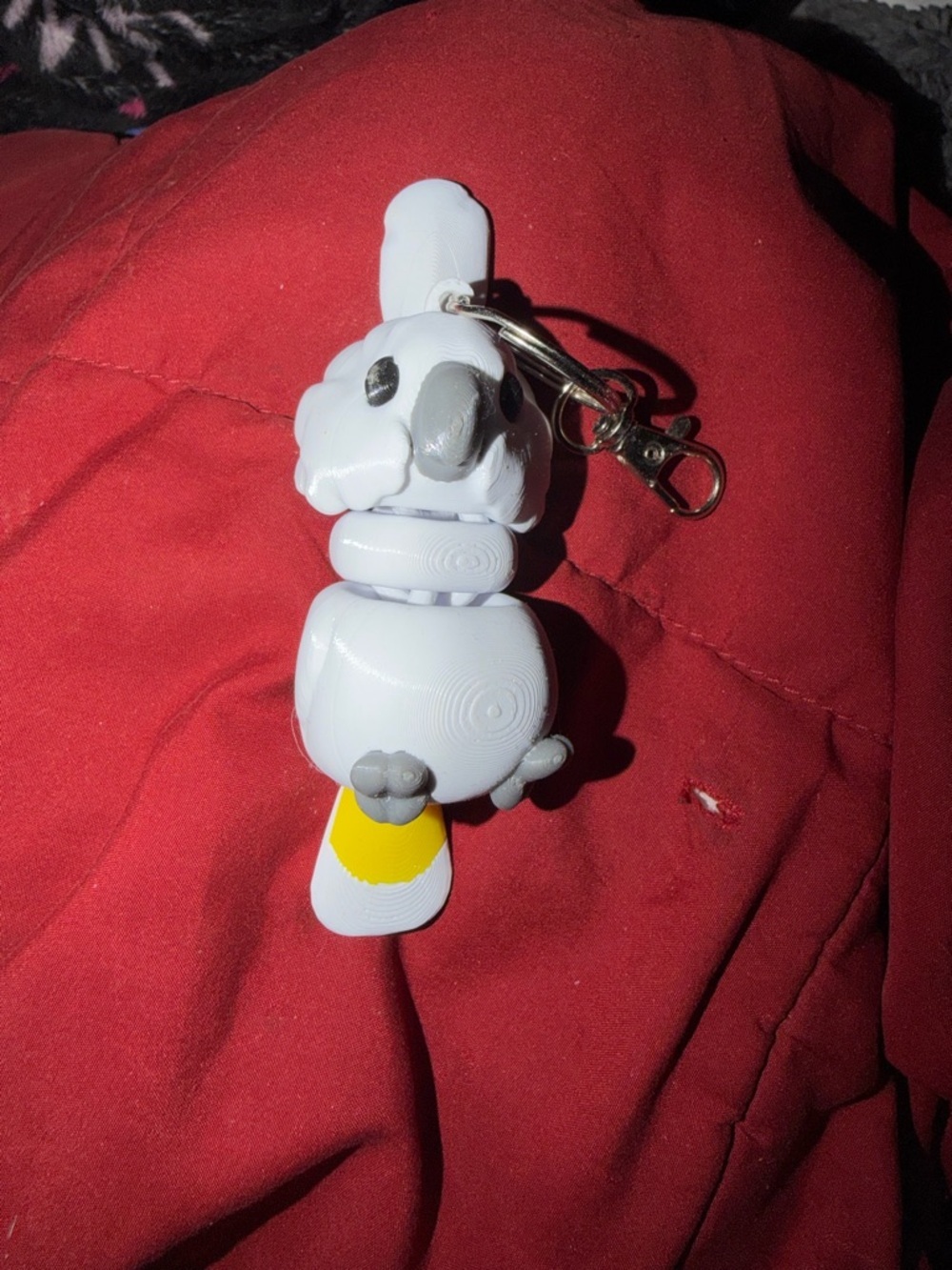 Umbrella Cockatoo Keychain
